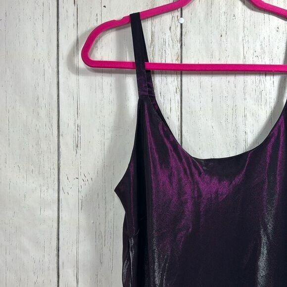 Cabernet Deep Purple Satin Slip - Picture 2 of 10